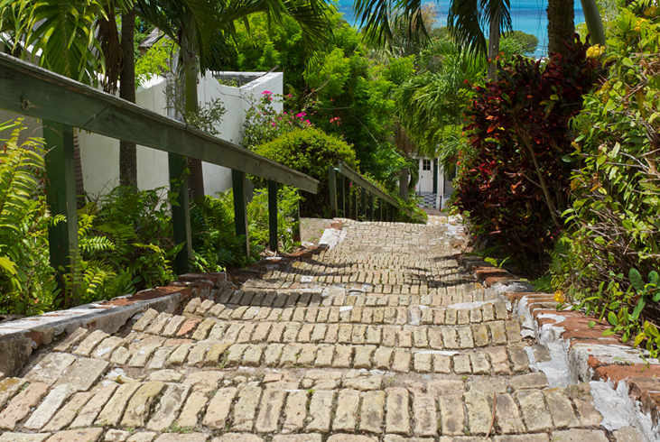 The 18th-century 99 Steps in Charlotte Amalie